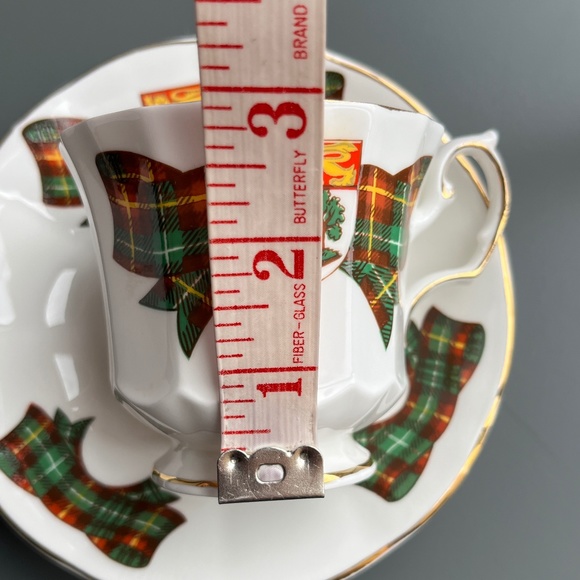 Prince Edward Island tartan tea cup & saucer, English bone china, by Elizabethan - Picture 13 of 14